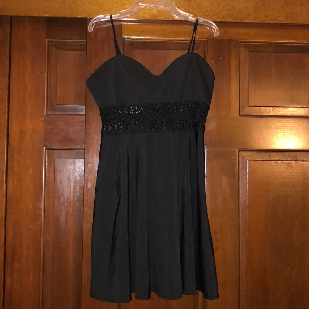 Black mini dress